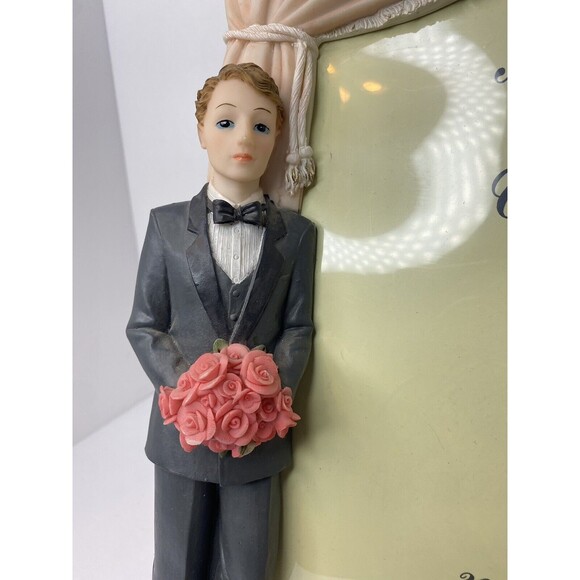 Vintage Montefiori Collection Italy Design Picture Frame Bride & Groom 8x10 - Picture 15 of 16